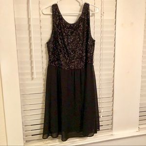 Black sequin dress
